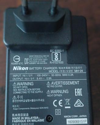 Carica batterie Nikon mh 24