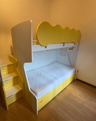 Cameretta bambini - 3 posti (castello+scomparsa)