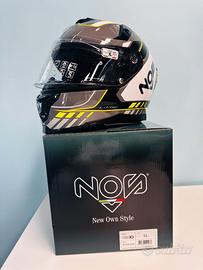 Casco NOS NS-10 MIG Fluor Yellow XL NUOVO
