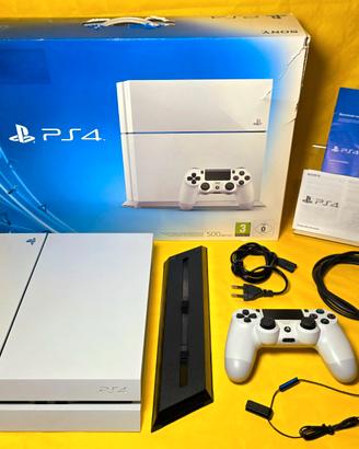 ✅ PS4 Fat 500GB Bianca + Base Verticale e Scatola