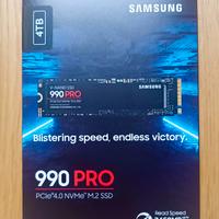 SAMSUNG 990 PRO 🚀  SSD Interno 4 TB NVMe M.2 PS5