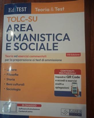 Libro per test tolc-su area umanistica e sociale