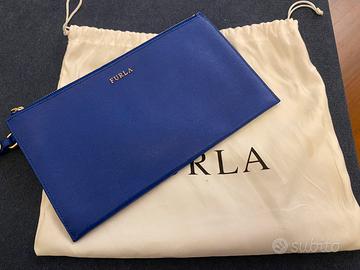 Pochette Furla originale blu elettrico