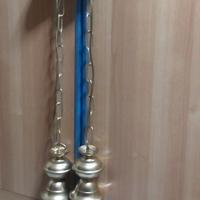 Coppia lampadario catena a sospensione - vintage