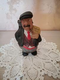 Statuetta artigianale in terracotta "U mafiuso"