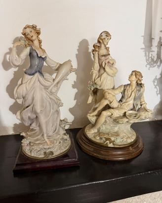 Coppia statue Capodimonte G Armani