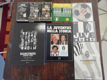 JUVENTUS lotto vario MONETE VINILI LIBRI VHS