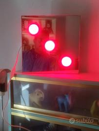 Specchio vintage anni 60 a 3 luci