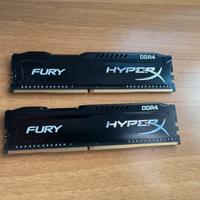 8GB Ram HyperX Fury DDR4