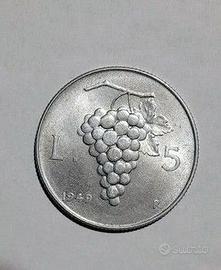 *5 lire uva 1948 1949 1 lira 1950 uva arancia fdc*