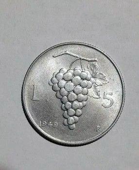 *5 lire uva 1948 1949 1 lira 1950 uva arancia fdc*