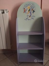 Mobiletto libreria per bambine in legno