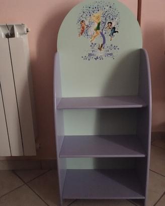 Mobiletto libreria per bambine in legno