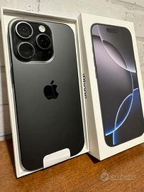 Apple Iphone 16 pro 256 gb black immacolato