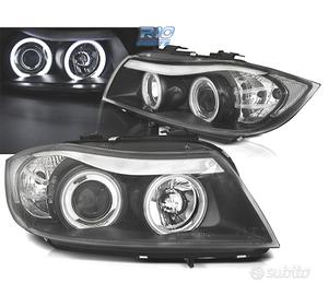 FARI BMW E90 E91 05-08 ANGEL EYES CCFL FONDO NERO