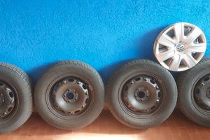 Cerchi 5x100 14 pollici e pneumatici 175/70/14 m+s