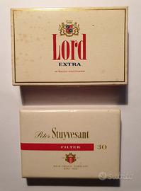 LOTTO 2 RARI PACCHETTI SIGARETTE XL VUOTI VINTAGE