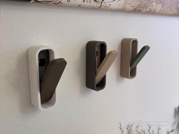 ganci appendiabiti da parete stampati in 3d
