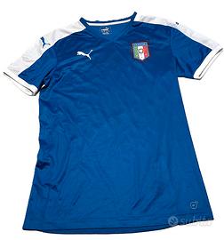 Maglietta Puma Italia Blu - Taglia M Unisex Ottime