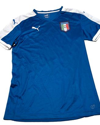 Maglietta Puma Italia Blu - Taglia M Unisex Ottime