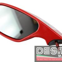 Specchio specchietto retrovisore sinistro rosso Du