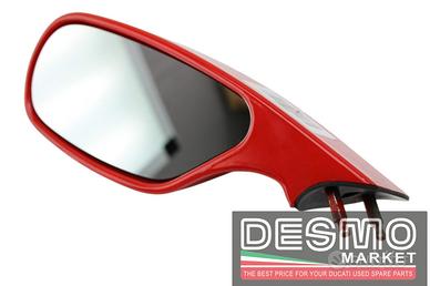 Specchio specchietto retrovisore sinistro rosso Du