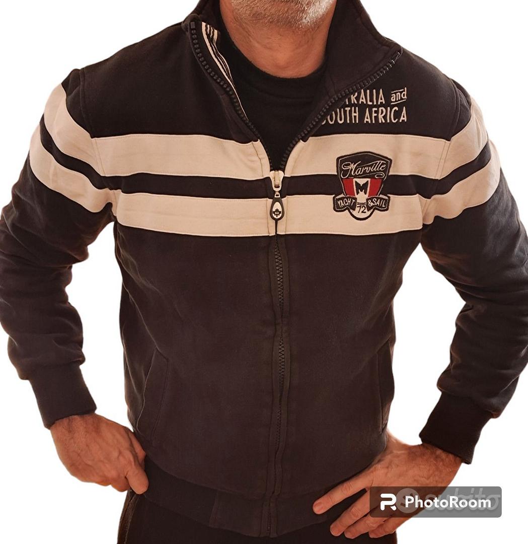 Felpa Maglia Maglione Felpato MARVILLE Uomo Nero Abbigliamento e Accessori In vendita a Torino