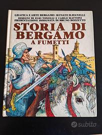 Libro Bergamo a fumetti prima edizione 1982