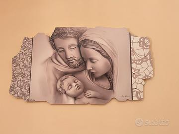 Capezzale quadro sacra famiglia Luigi Pesaresi