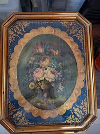 antico quadro olio su tela
