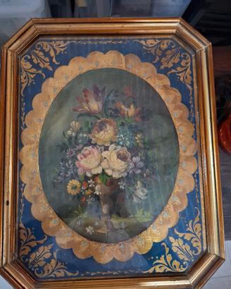 antico quadro olio su tela