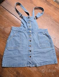 Vestito salopette gonna jeans curvy