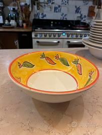 Piatto dipinto da servizio