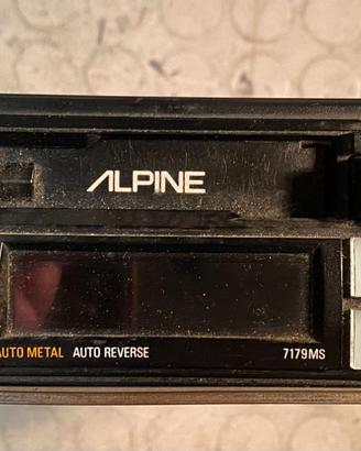 Alpine 7179MS autoradio cassetta radio Vintage