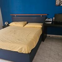 Letto a cassettone+materasso memory +scrivania