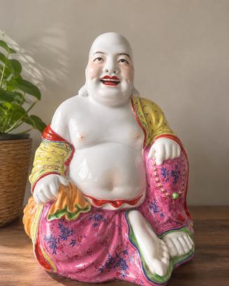 Buddha ridente Budai in porcellana (del XX secolo)