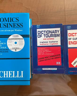 Dizionari Inglese Business, Turismo e generale