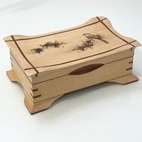 Scatola per gioielli in legno in stile giapponese
