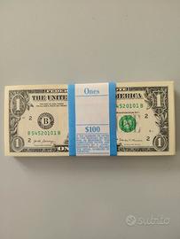 USA - Mazzetta da 100 banconote  FdS da 1 $