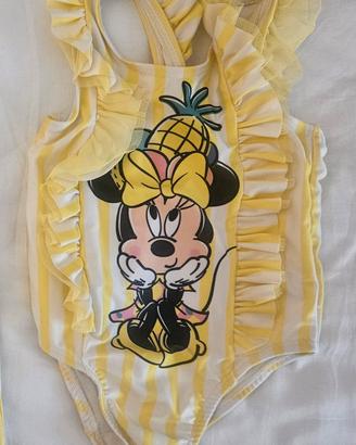 coordinato pagliaccetto e costume bimba 9-12 mesi
