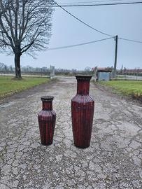 Coppia vasi Bamboo anni 70