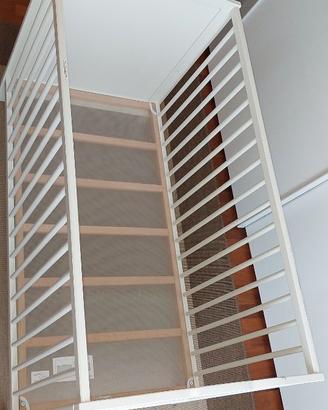 Lettino Ikea 60x120 con materasso Ikea VYSSA