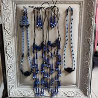 Collezione 4 COLLANE ''AGATA FAIRE BLU''