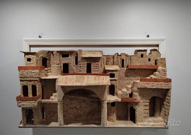 Presepe artigianale 3d quadro 130x80