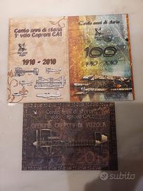 3 cartoline con annullo centenario 1° volo CA1