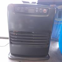 stufa Qlima con carrello e tanica da 18 l