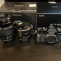 Fujifilm XT 30 + XF 18-55 + XF 55-200 e accessori