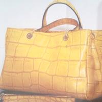 Borsa e scarpe n.35 abbinate in vera pelle