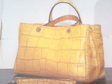 Borsa e scarpe n.35 abbinate in vera pelle