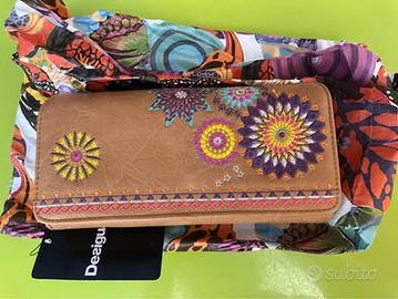 PORTAFOGLIO FLOREALE DESIGUAL NUOVO